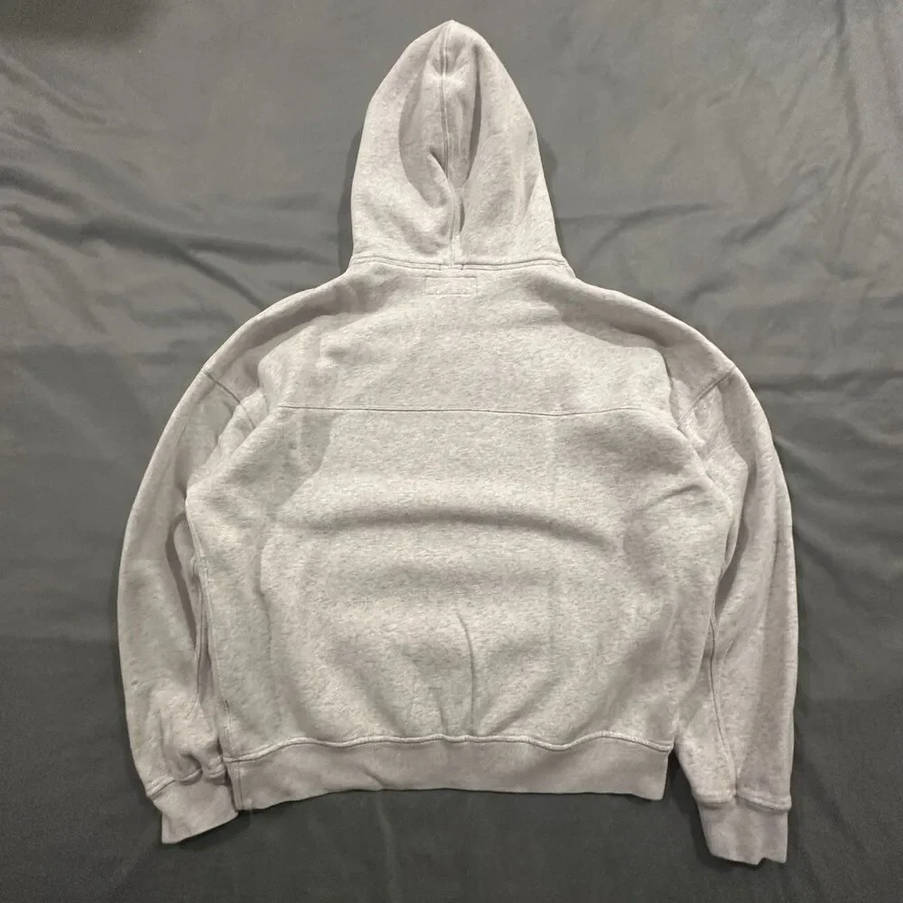 Abercrombie & Fitch Soft A&F Essentials Hoodie Men's M Oversized Light Gray - Picture 8 of 8